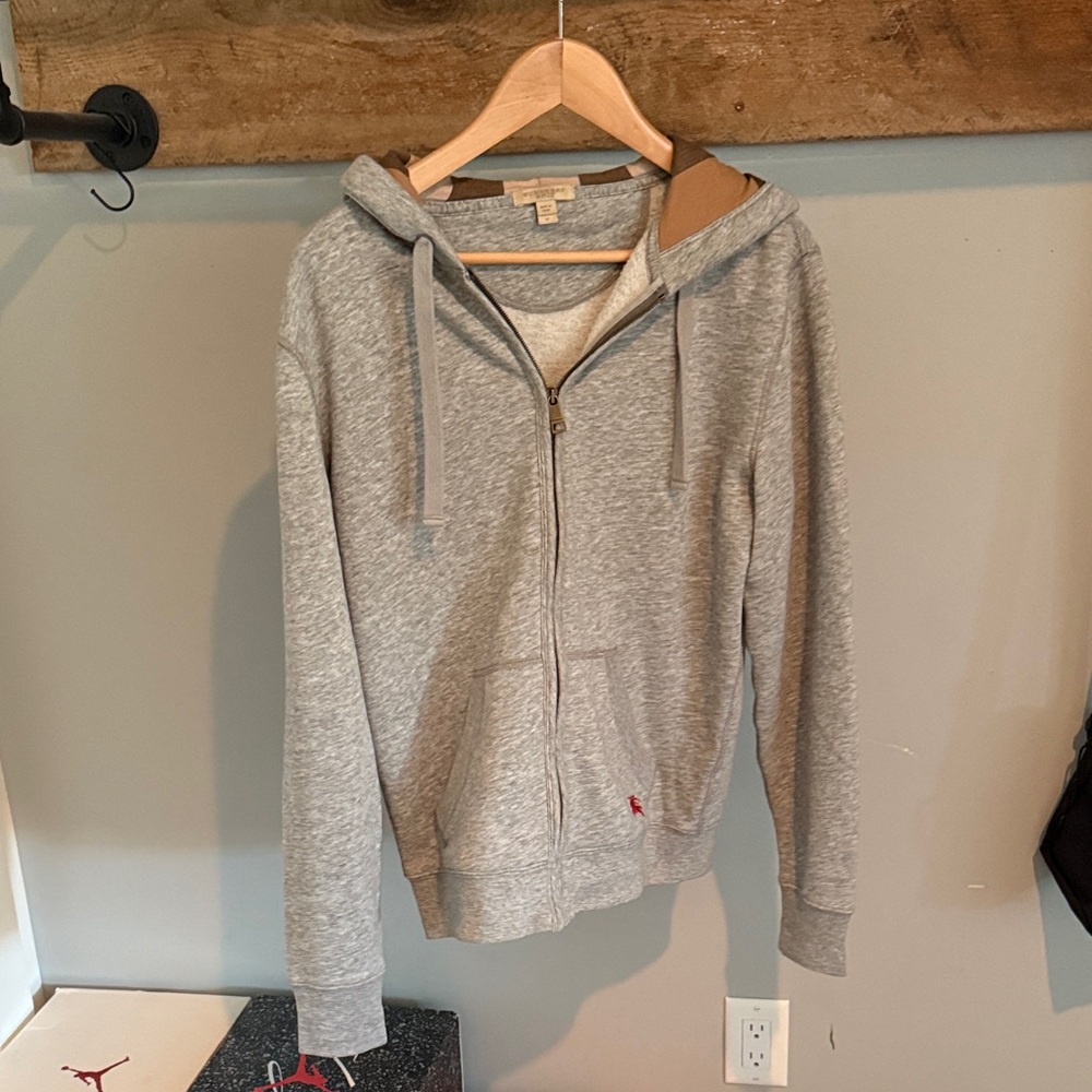 Zip-Up Burberry Hoodie